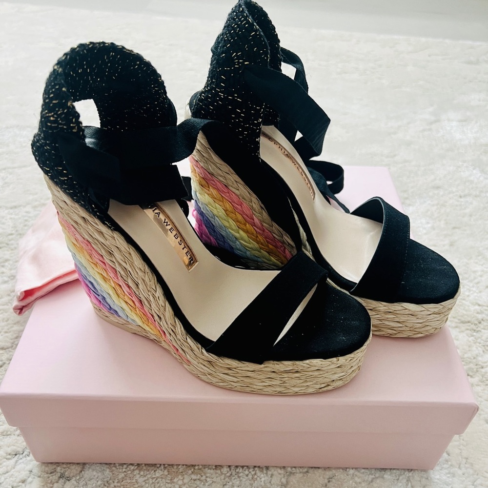Brand New Sophia Webster Espadrille Wedges Size 37.5